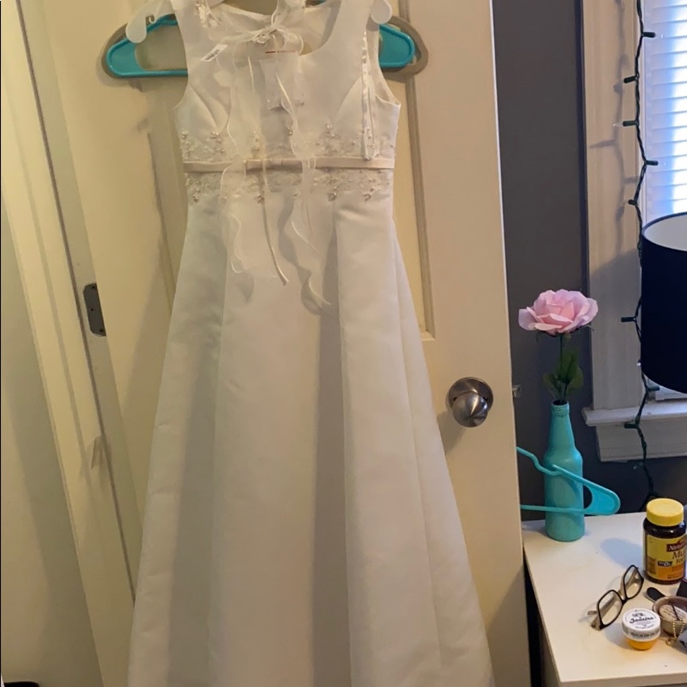 Off White Flower Girl Dress